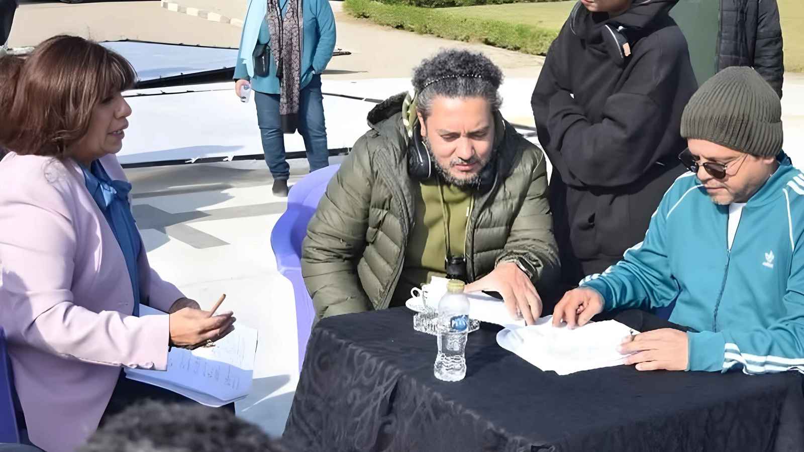 من كواليس تصوير مسلسل شهادة معاملة أطفال
