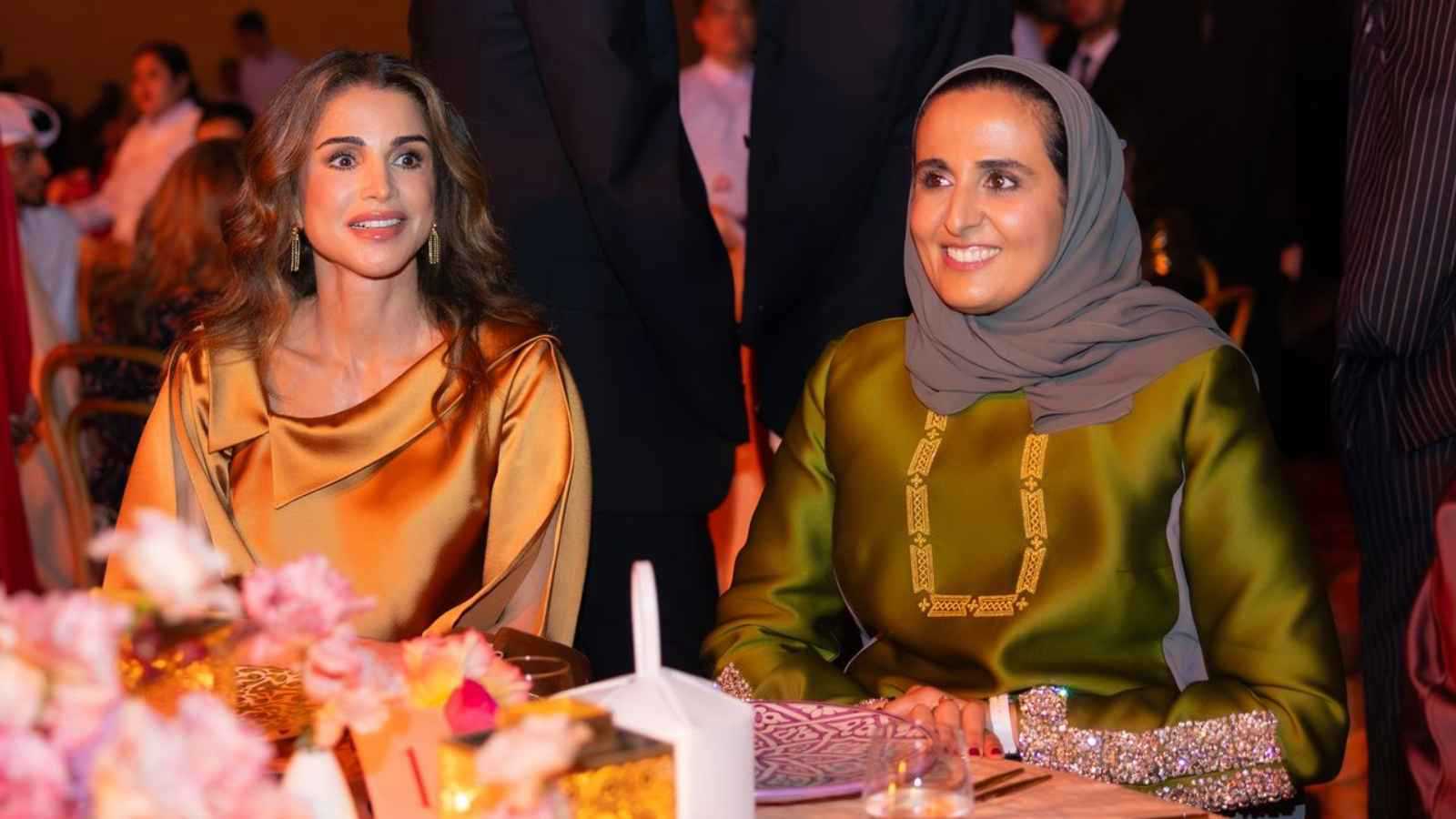أبحاث الجينوم الوقائي تجمع الملكة رانيا والمشاهير في الدوحة (صور)