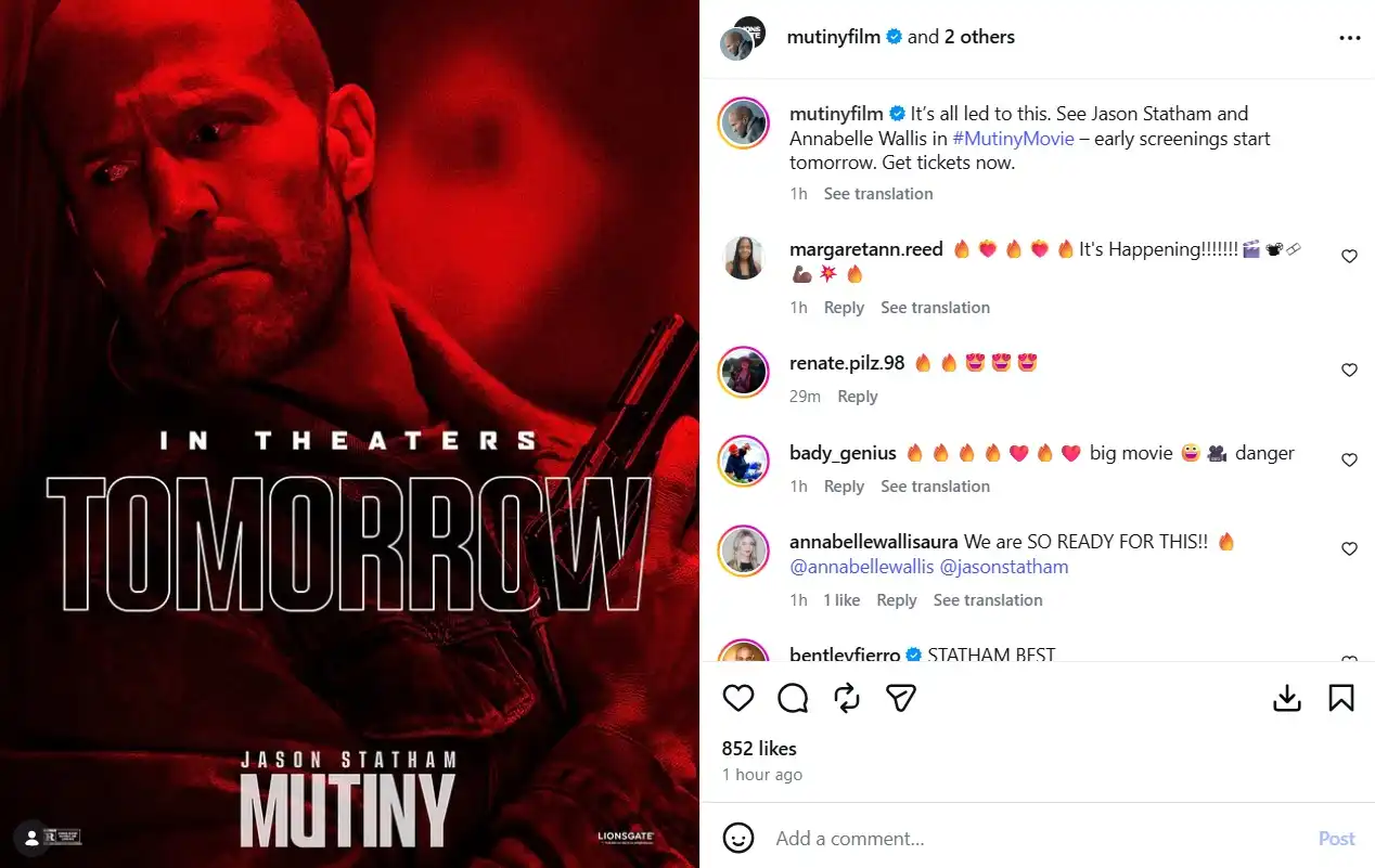 قصة فيلم Mutiny بطولة جيسون ستاثام