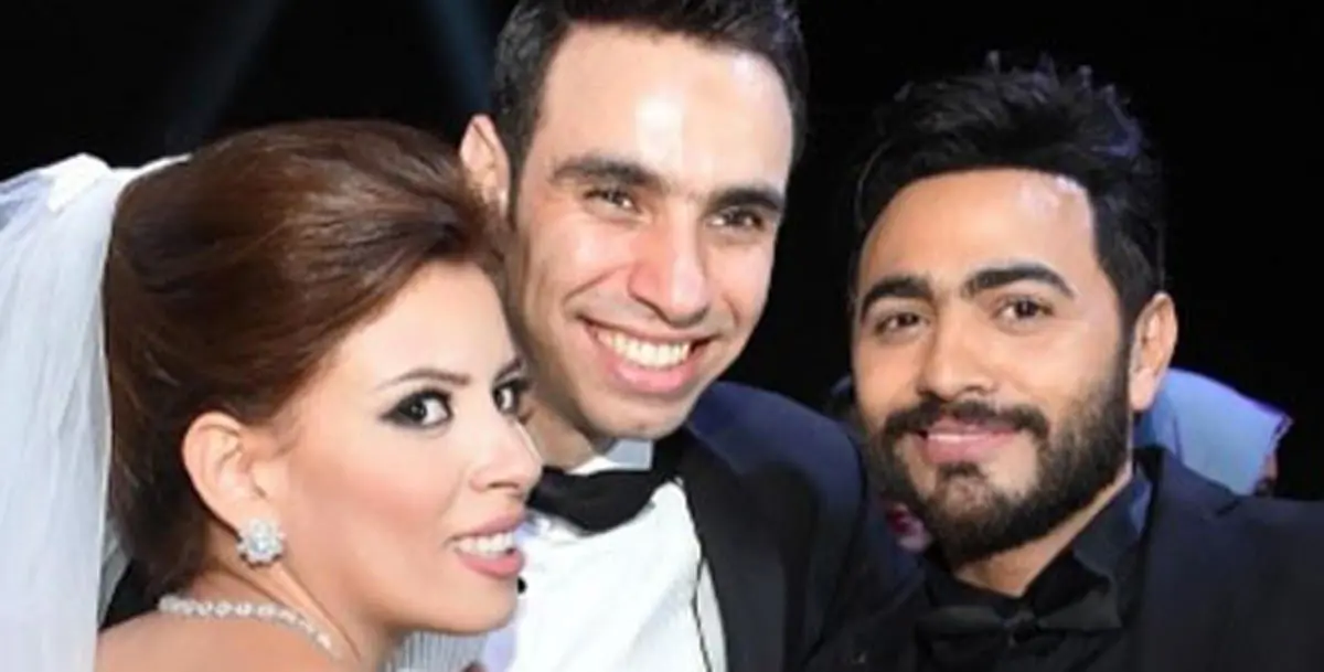 تامر حسني ومحمد حماقي يشعلان حفل زفاف الشامي
