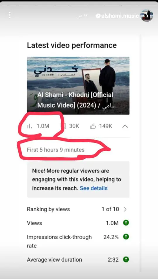 نجاح أغنية خدني