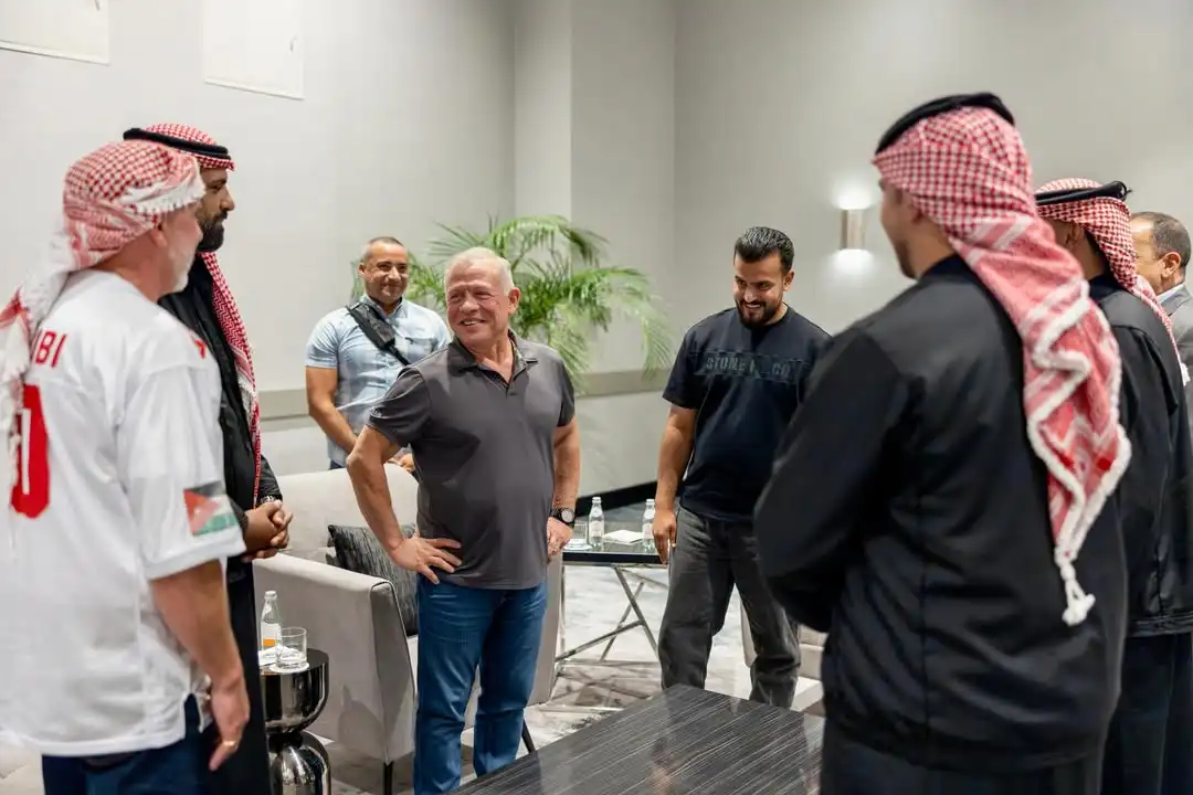 لقاء ملك الأردن بصنّاع مطعم "غماس بلدي" في أمريكا