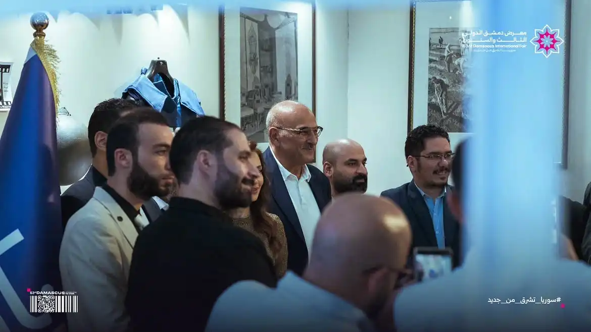 نجوم الدراما السورية في معرض دمشق الدولي