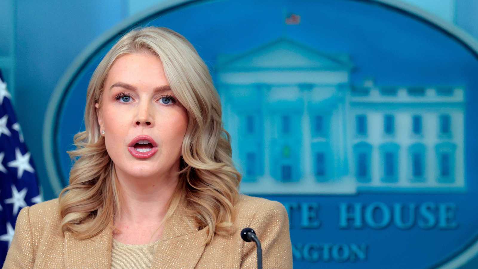 مكياج المتحدثة باسم البيت الأبيض كارولين ليفيت يثير ضجة
