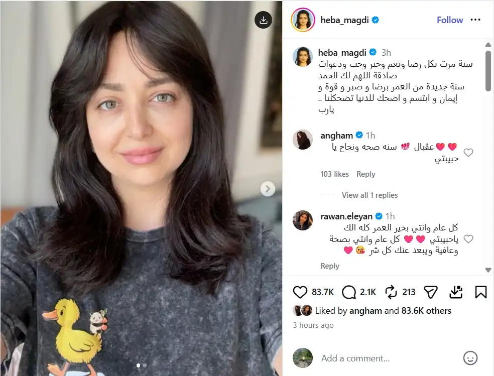 النجوم يحتفلون بعيد ميلاد هبة مجدي وزوجها يوجه رسالة خاصة