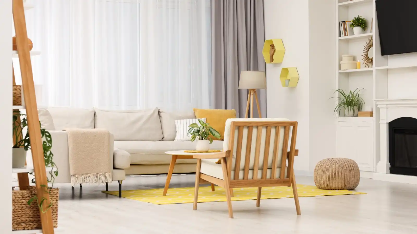 دليل استخدام لون الزبدة الأصفر في تصميم ديكور منزلك