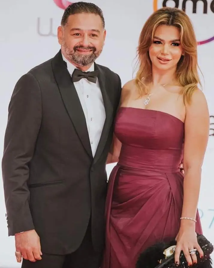 أمير شاهين وزوجته