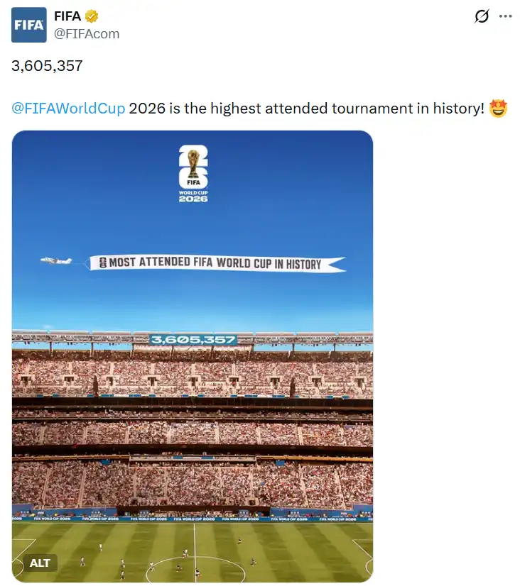 كأس العالم 2026 يحطم رقماً قياسياً جديداً