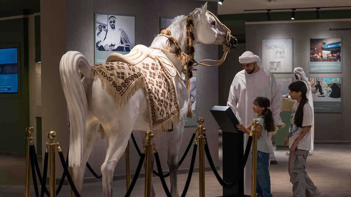 "ركن الخيول" في مهرجان الشيخ زايد يعكس مكانة الفروسية