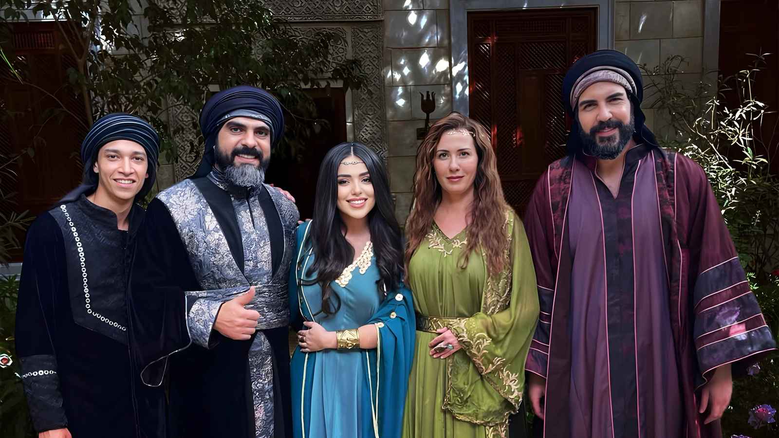 نايا الأندلس، ميسون أبو سعود، لجين إسماعيل، يزن خليل ويزن عيد في كواليس تصوير مسلسل معاوية