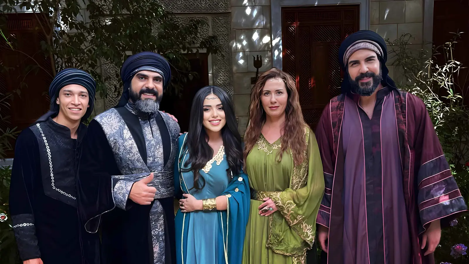 نايا الأندلس، ميسون أبو سعود، لجين إسماعيل، يزن خليل ويزن عيد في كواليس تصوير مسلسل معاوية