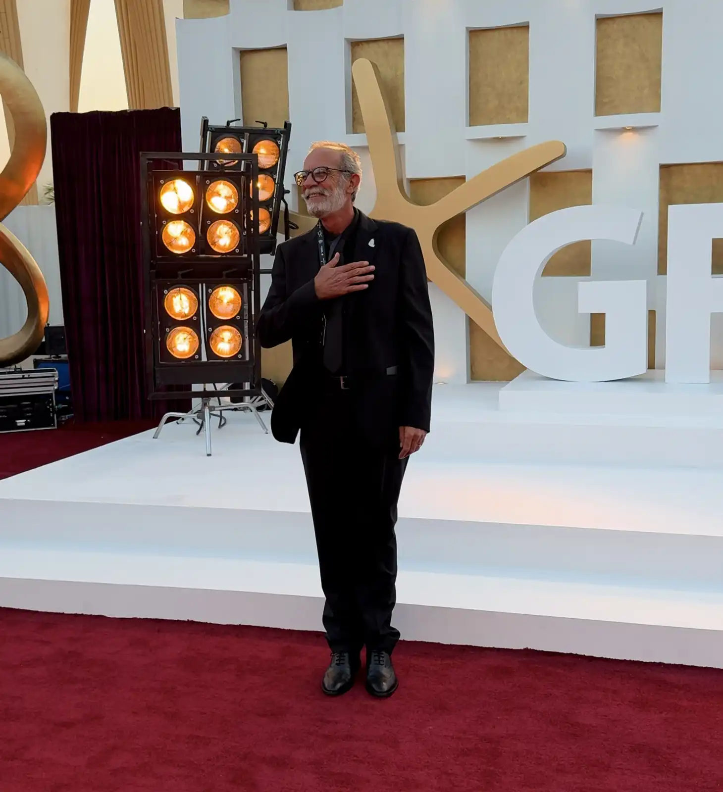 صورة الفنان كامل الباشا من مهرجان الجونة السينمائي