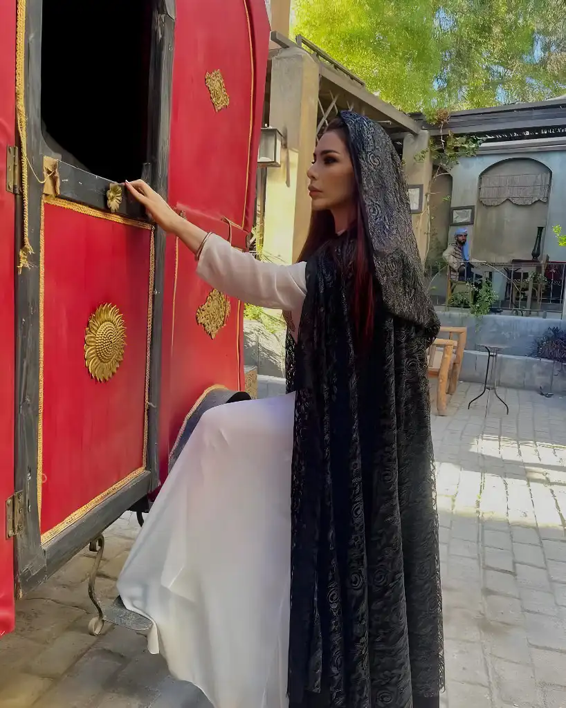 عبير شمس الدين في كواليس مسلسل "شمس الأصيل"