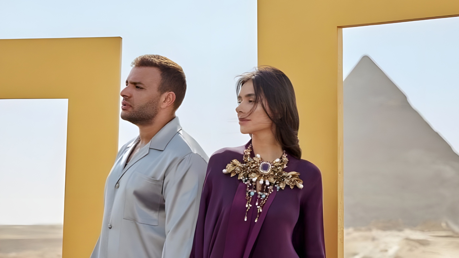 رامي صبري والفنانة الأوكرانية 