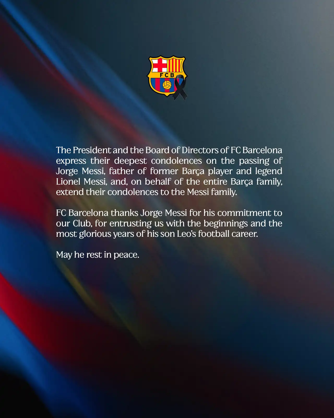 برشلونة وريال مدريد في مقدمة المعزيين بوفاة والد ليونيل ميسي