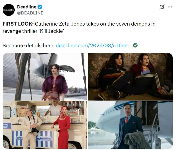 صور النظرة الأولى لمسلسل Kill Jackie بطولة كاثرين زيتا جونز