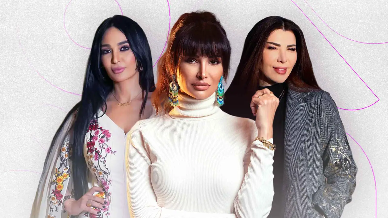 رشا شربتجي وعبير شمس الدين وروعة ياسين