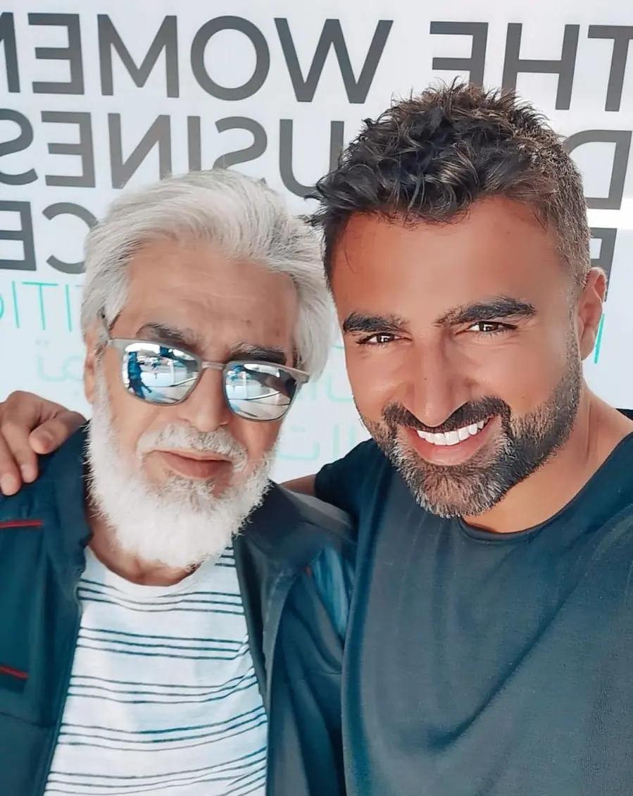 الفنان عباس النوري والمنتج رائد سنان من كواليس مسلسل المعبر