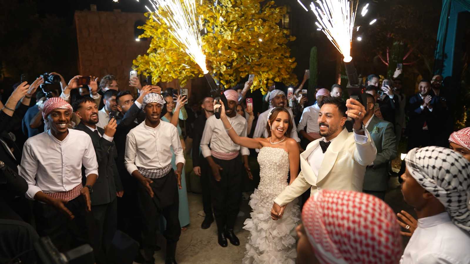 زفاف وسام قطب وسارة سامي