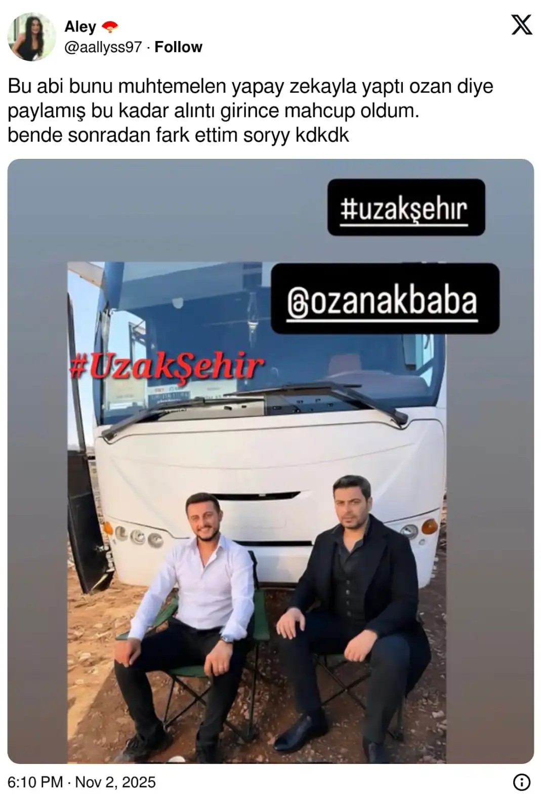 جدل على السوشال ميديا بسبب صورة أوزان أكبابا في مسلسل "المدينة البعيدة"