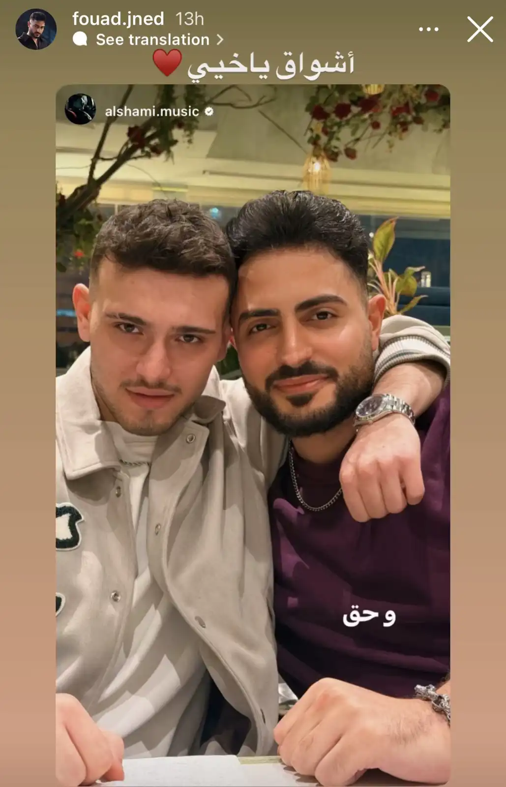 الشامي وفؤاد جنيد