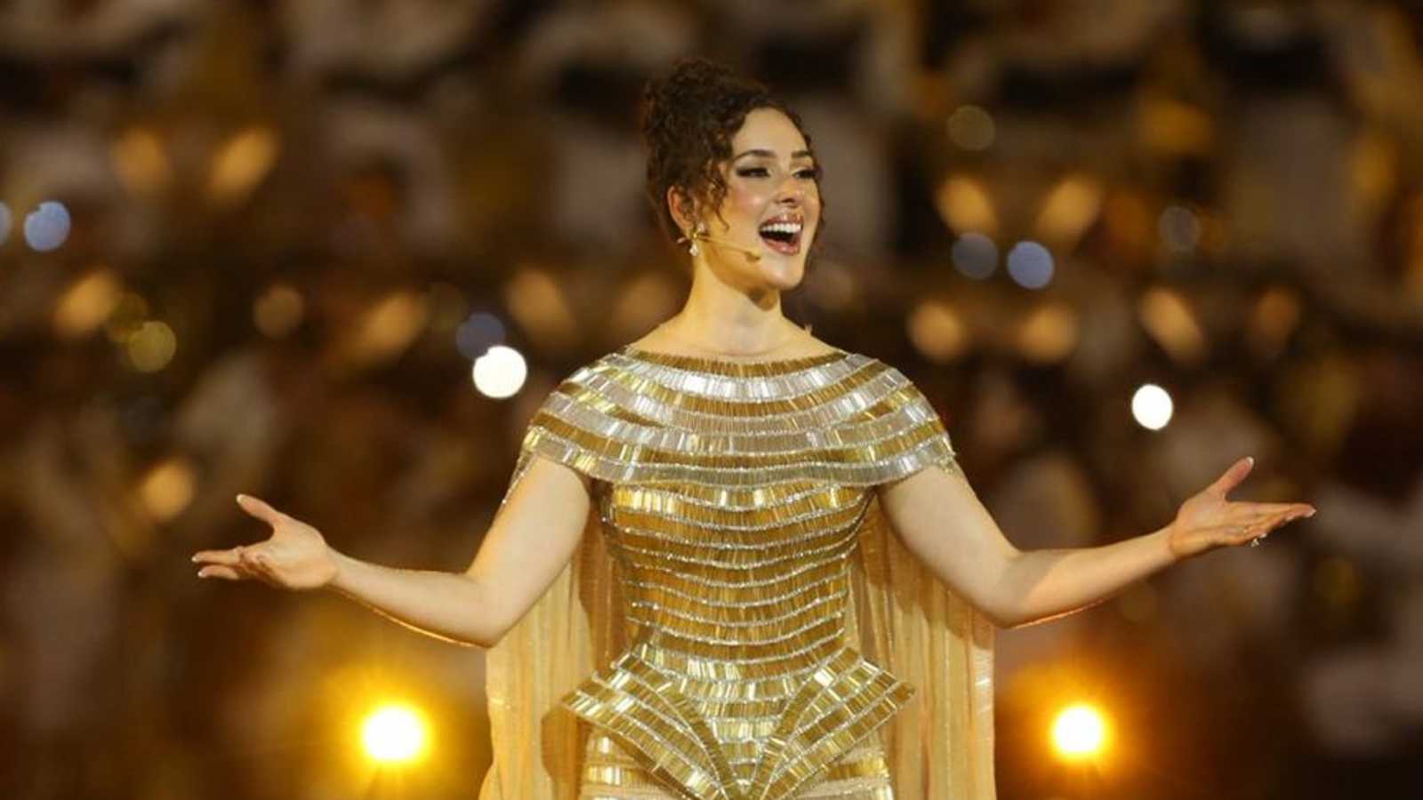 أول تعليق من شيرين أحمد بعد مشاركتها في افتتاح المتحف المصري الكبير