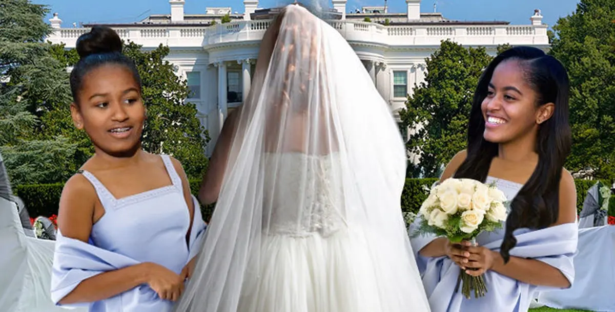 ابنتا أوباما اشبينتان لعروسين من البيت الأبيض