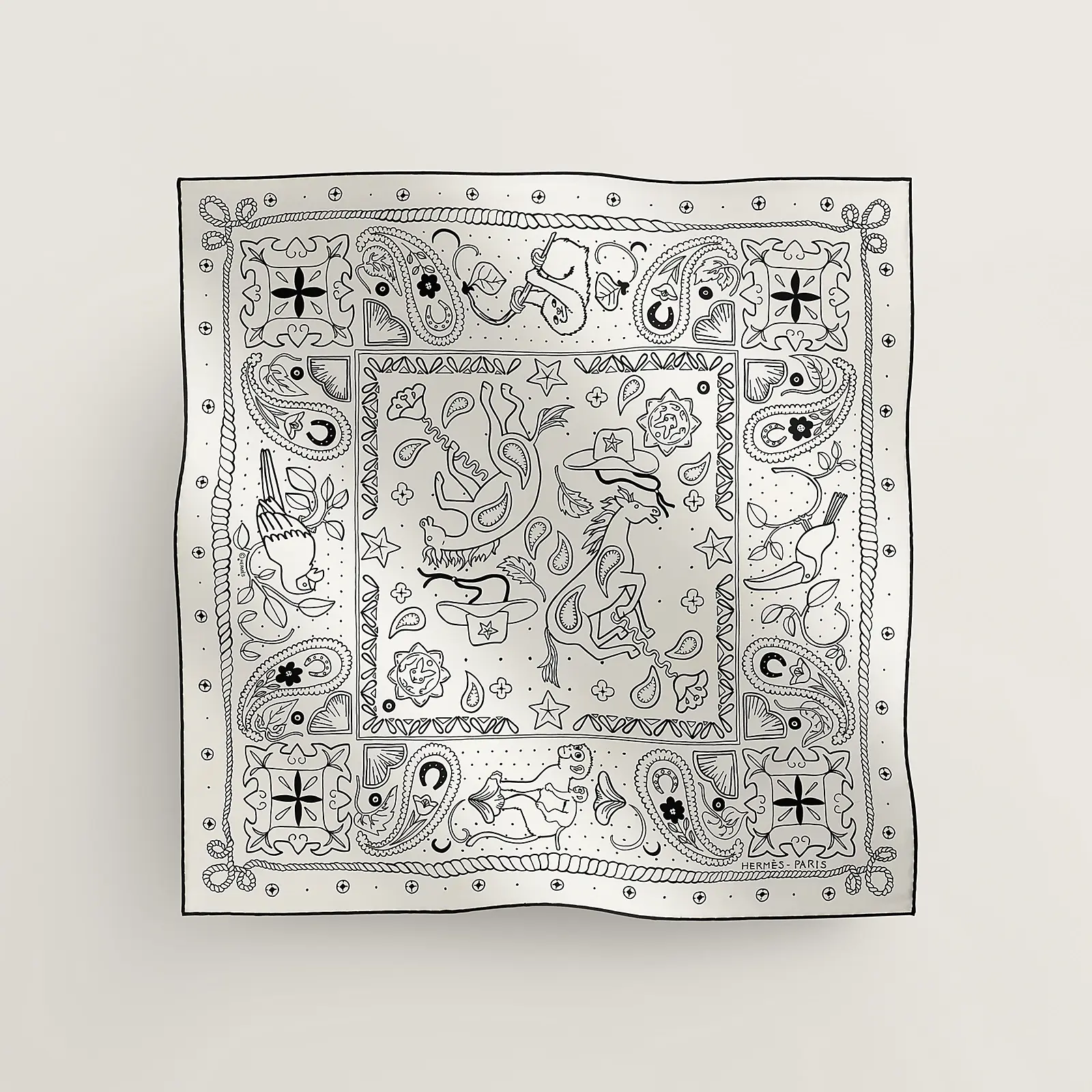 أوشحة  Animaux Bandana Bandana 55 من Hermès