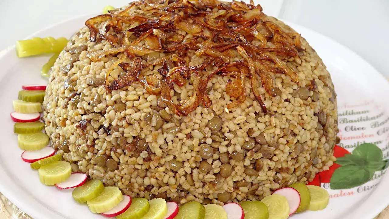 المجدرة بالبرغل