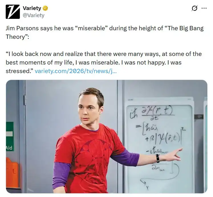 نجم The Big Bang Theory جيم بارسونز يكشف كواليس حياته