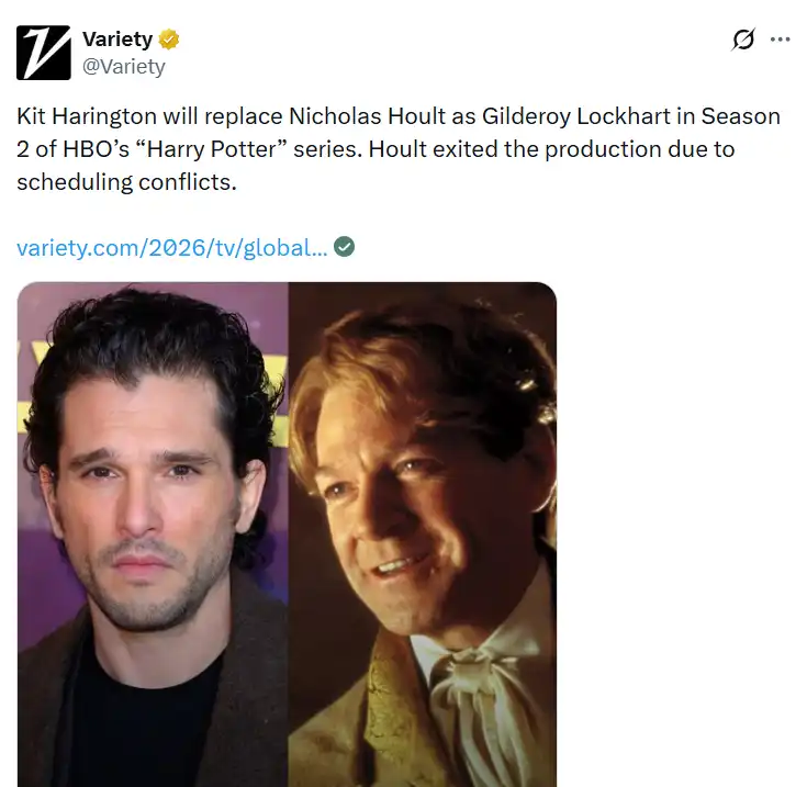 كيت هارينغتون بديلاً لـ نيكولاس هولت في الموسم الثاني من Harry Potter