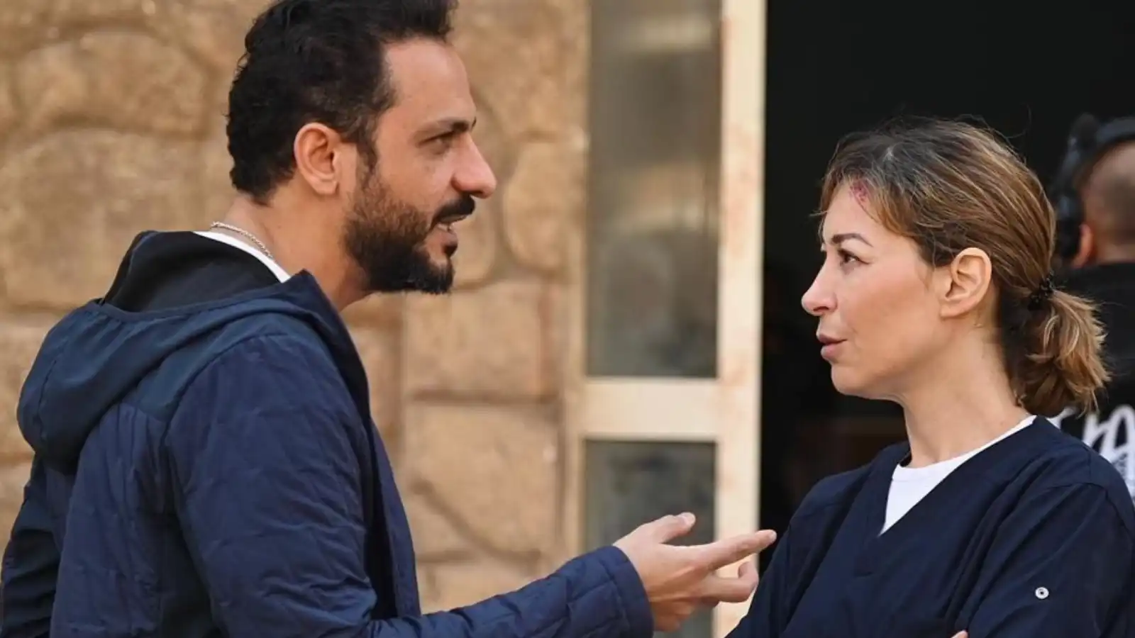 منة شلبي من مسلسل تحت الحصار