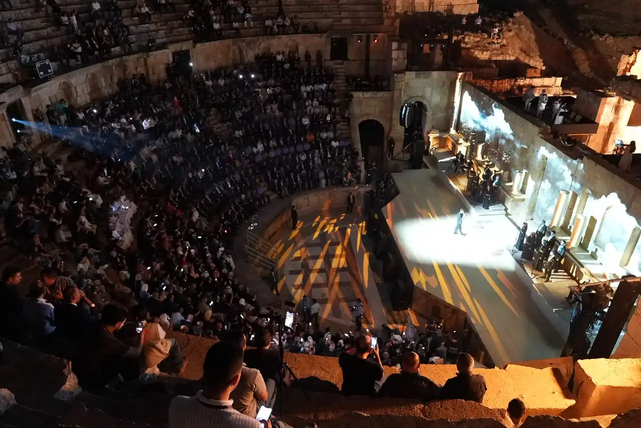 جانب من حفل افتتاح مهرجان جرش في الأردن