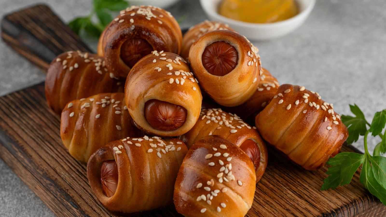 طريقة تحضير فطائر الهوت دوغ بالعجين القطني