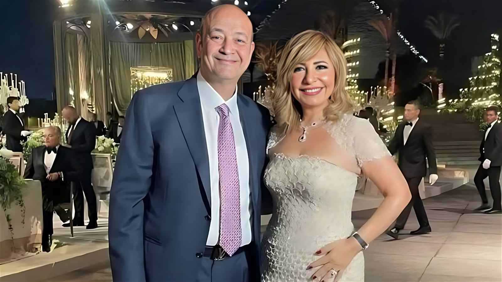 طلاق لميس الحديدي وعمرو أديب
