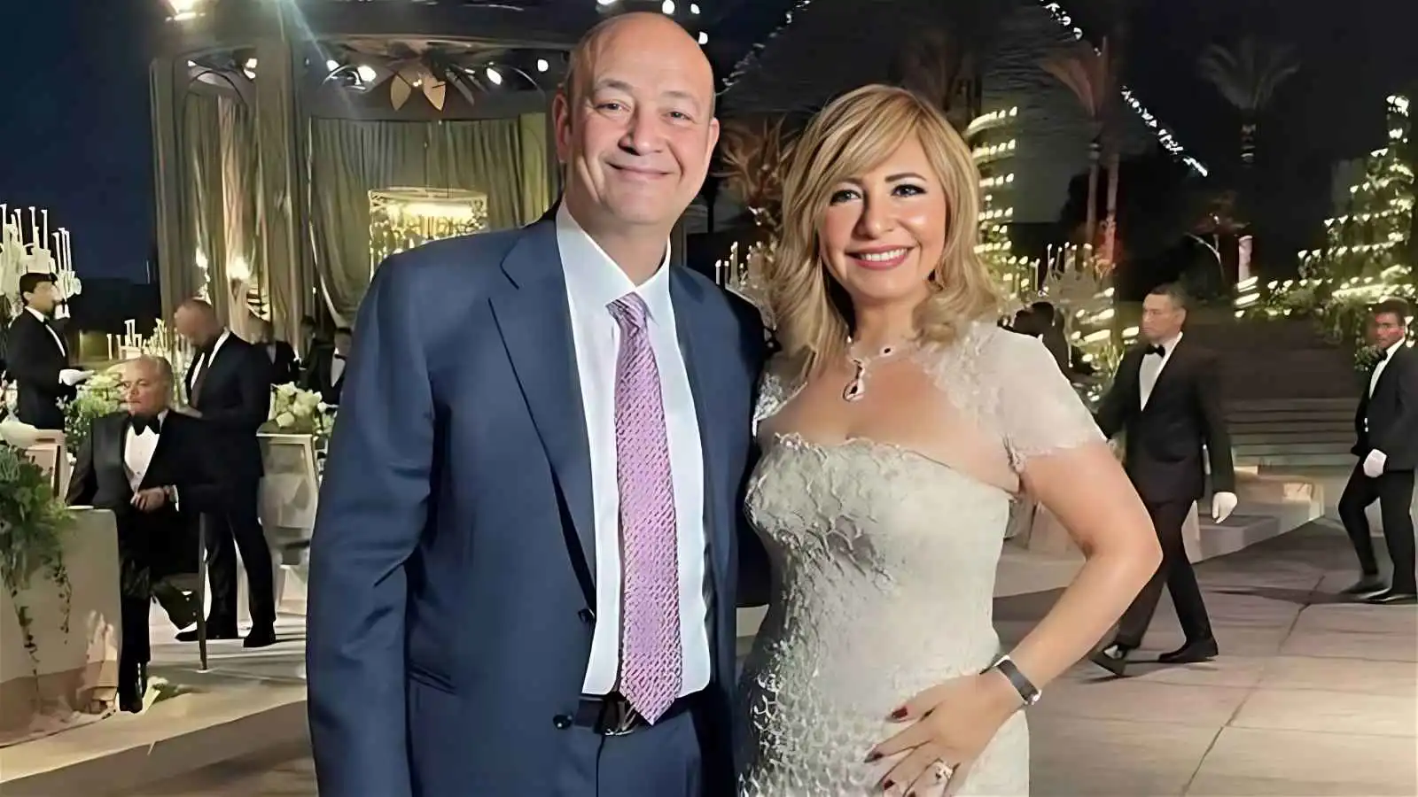 طلاق لميس الحديدي وعمرو أديب