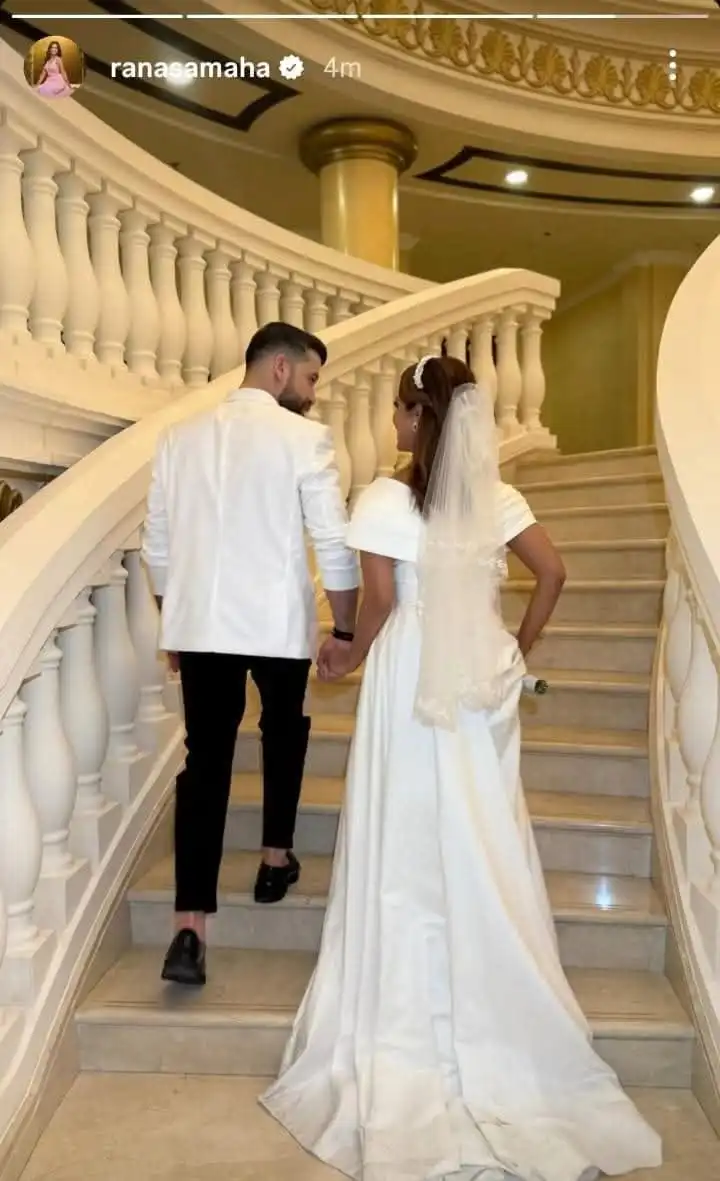 رنا سماحة تثير التكهنات بصورة فستان الزفاف قبل حذفها لاحقا