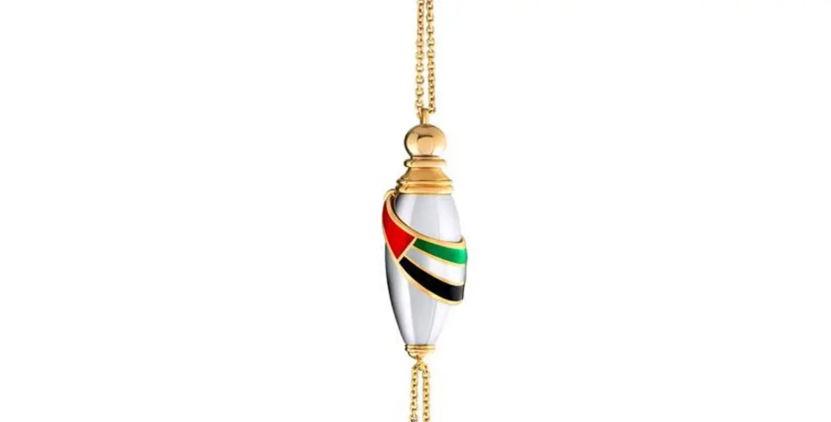 مجوهرات أمواج تشارك بإحتفالات العيد الوطني بقلادة مميزة