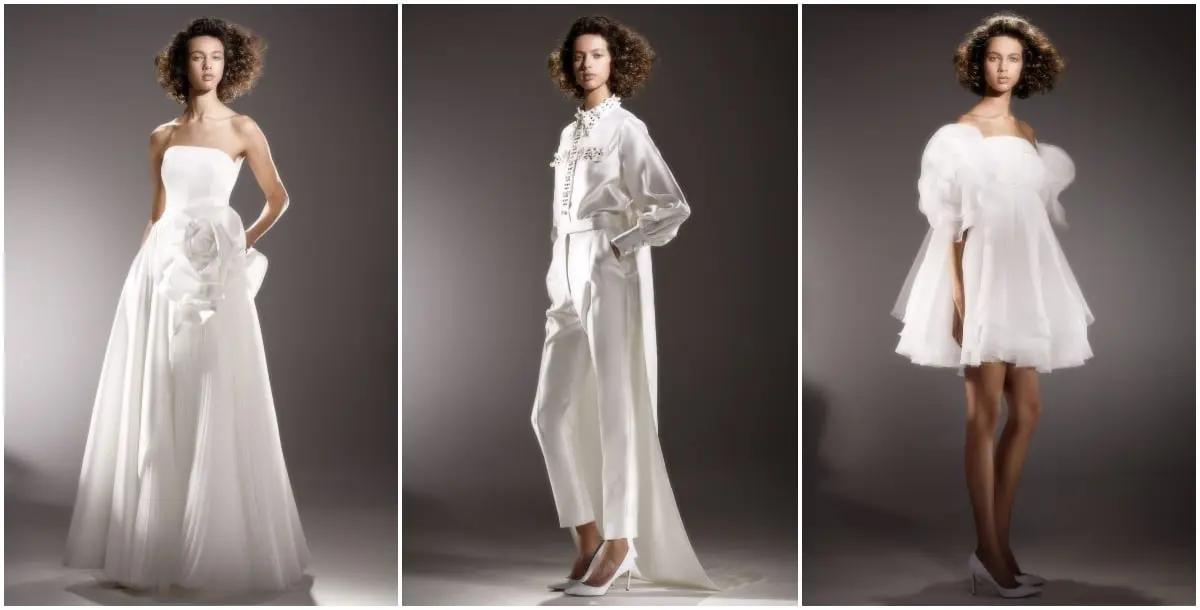 تطريزات وأشكال هندسية تسيطر على أزياء العروس من فيكتور إند رولف!