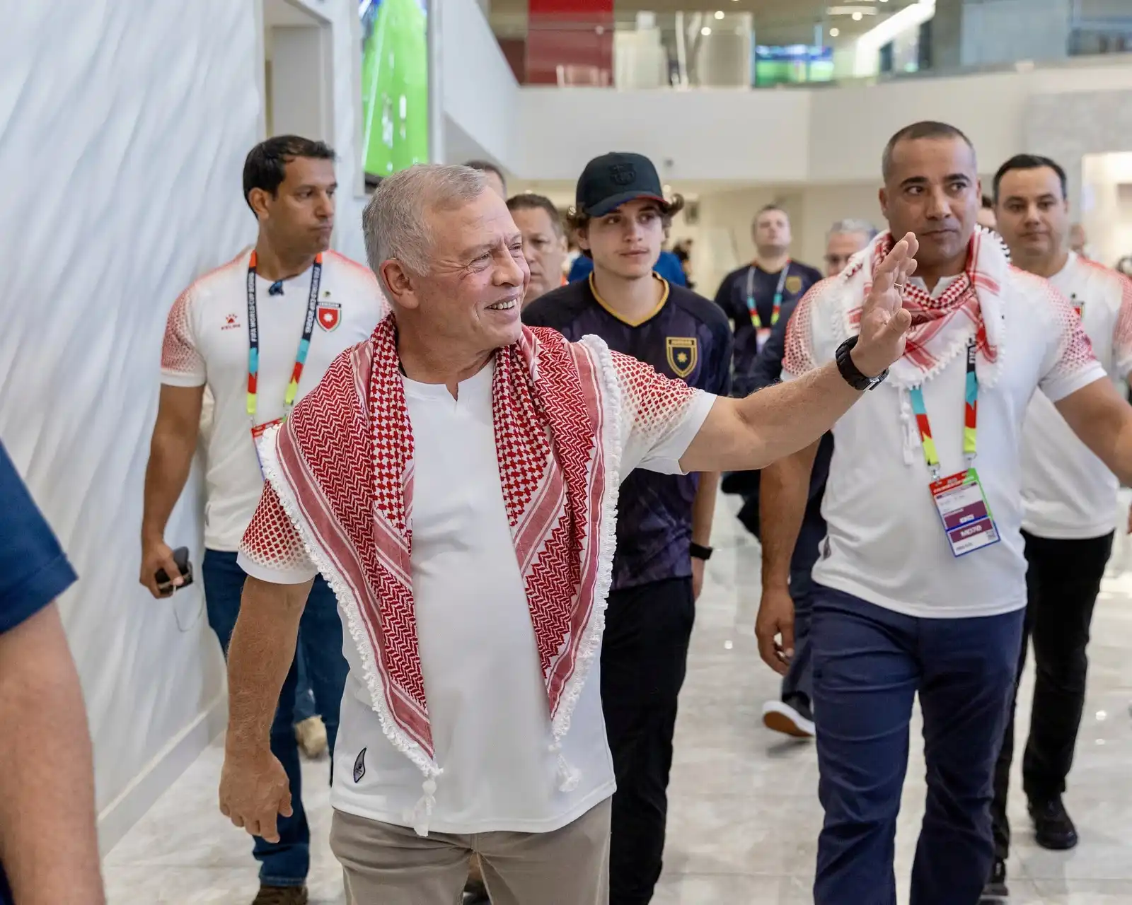 الملك عبدالله الثاني يشيد بالنشامى بعد مباراة الأرجنتين