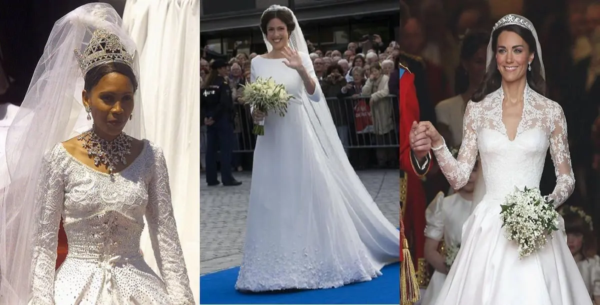 بالصور.. أشهر فساتين زفاف ارتدتها أميرات العالم