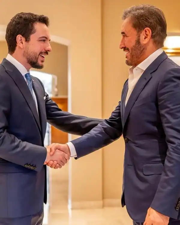 كاظم الساهر مع ولي عهد الأردن