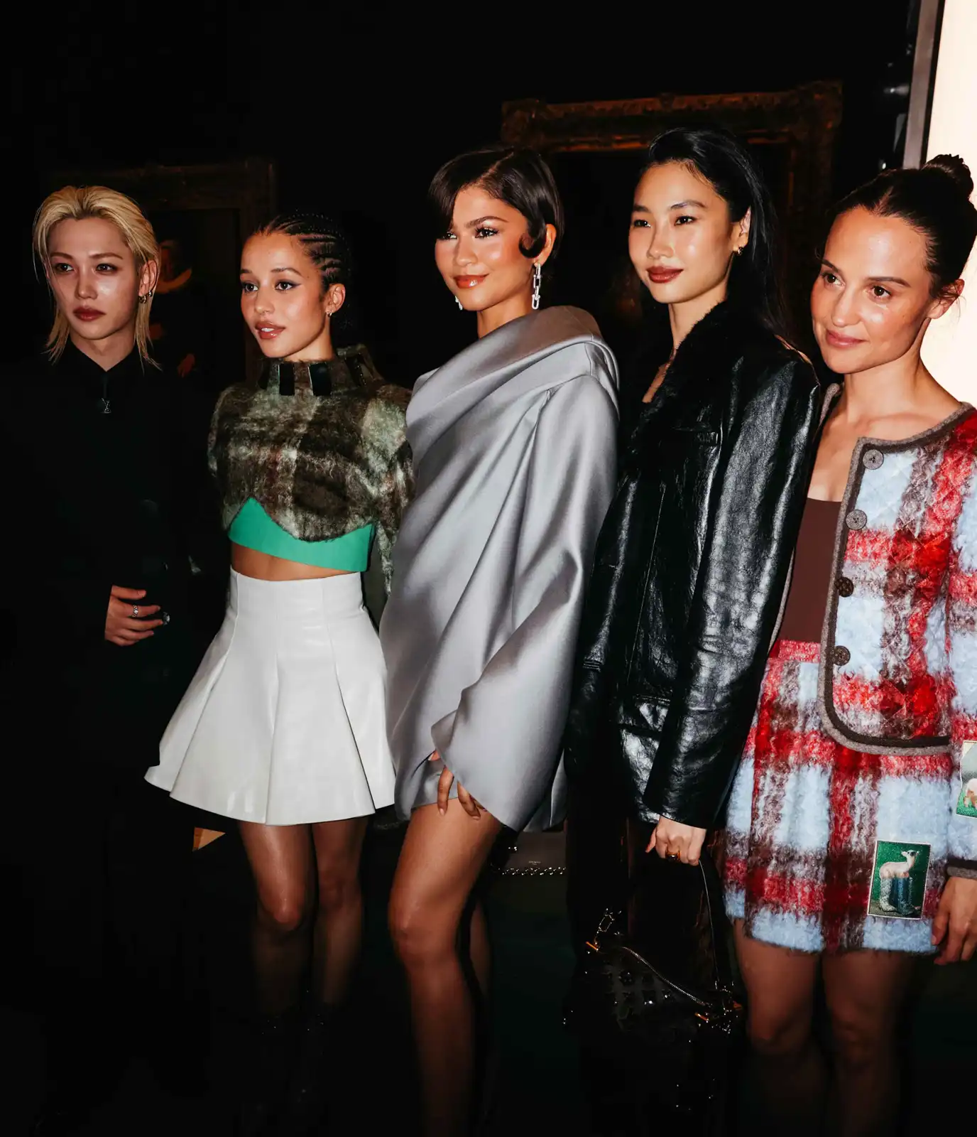 Felix, Chase Infiniti, Zendaya, Liu Yifei and Alicia Vikander at the Louis Vuitt