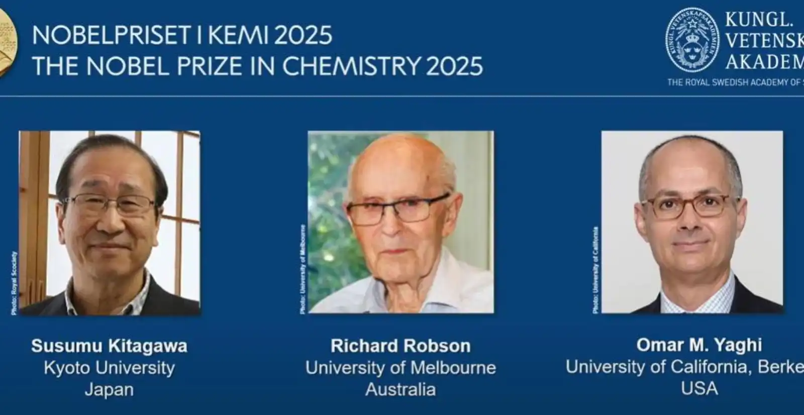 جائزة نوبل في الكيمياء 2025
