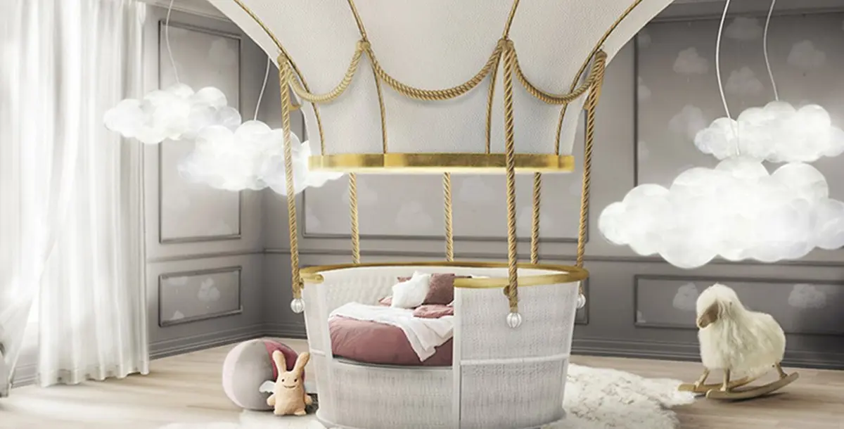 سرير مبتكر للأطفال مستوحى من منطاد الهواء الساخن !