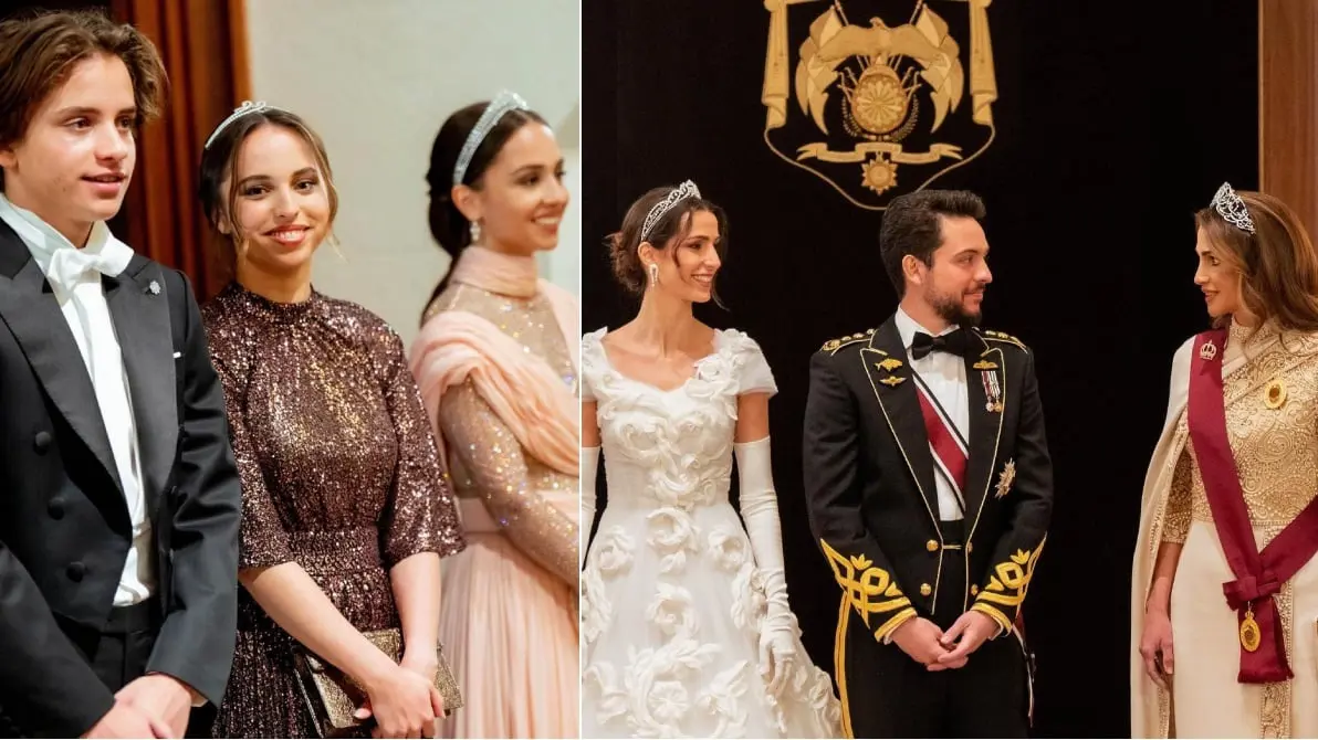 الملكة رانيا تنشر فيديو لأبنائها من حفل الزفاف وتعلق: "اللي فاهم يحكيلي"