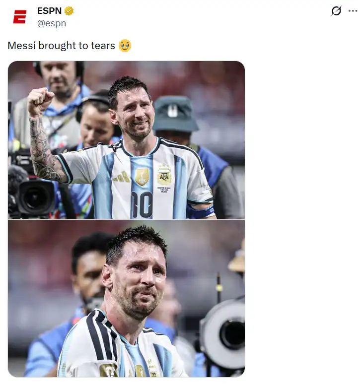 سبب بكاء ميسي رغم تأهل الأرجنتين لدور الثمانية في كأس العالم