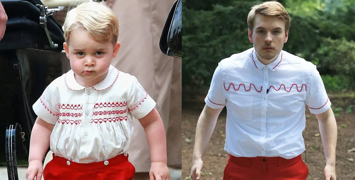 شاب يرتدي أزياء الأمير جورج‎