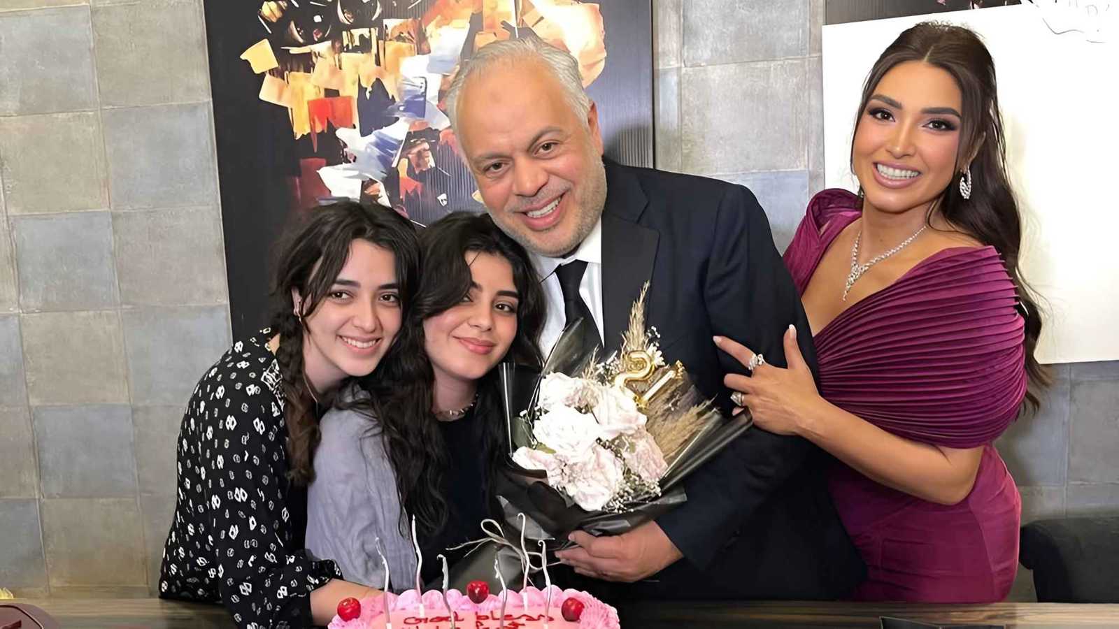 روجينا وأشرف زكي يحتفلان بعيد ميلاد ابنتهما مريم 