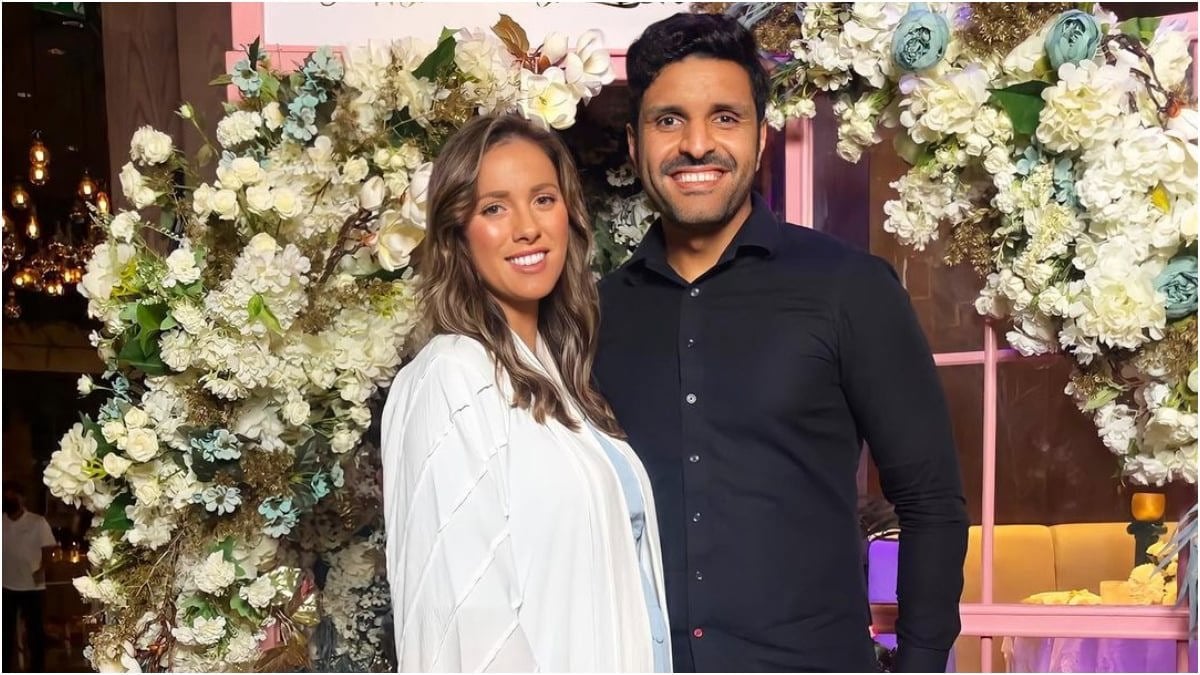 علي المشعل يرد على الهجوم بسبب اهتمامه بزوجته الأجنبية بعد ولادتها